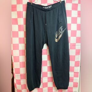 Nike Black Joggers with Rose Gold Swoosh